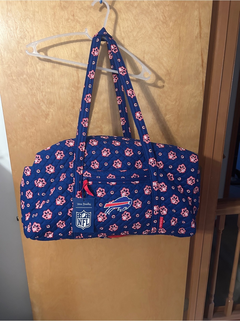 Women's Buffalo Bills Vera Bradley Large Travel Duffel Bag